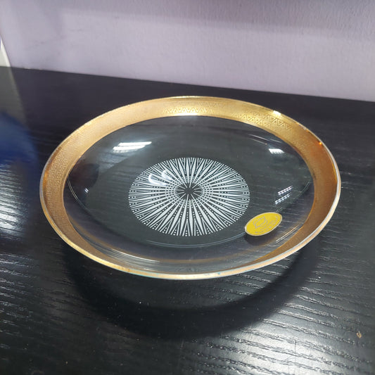 Ciotolina Vetro Bordo Oro Filigranglas Made In W Germany
