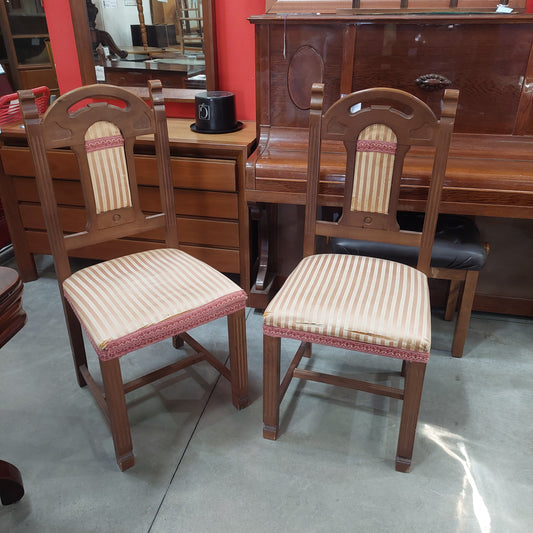 Sedia Legno/rivestita Anni '60
