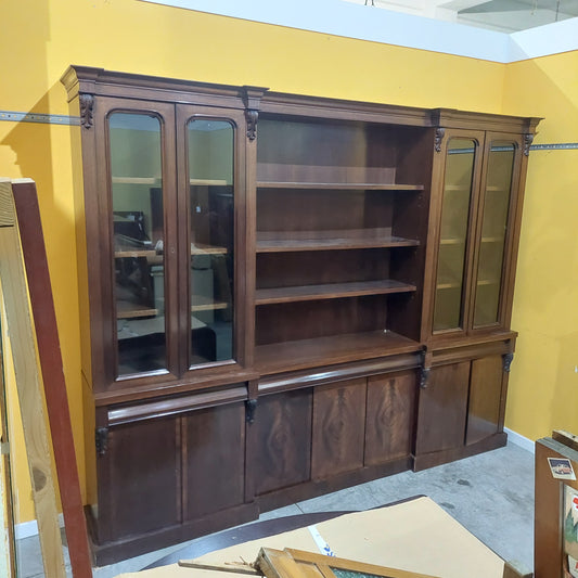 Parete Libreria Legno Antica 11/a 3/c