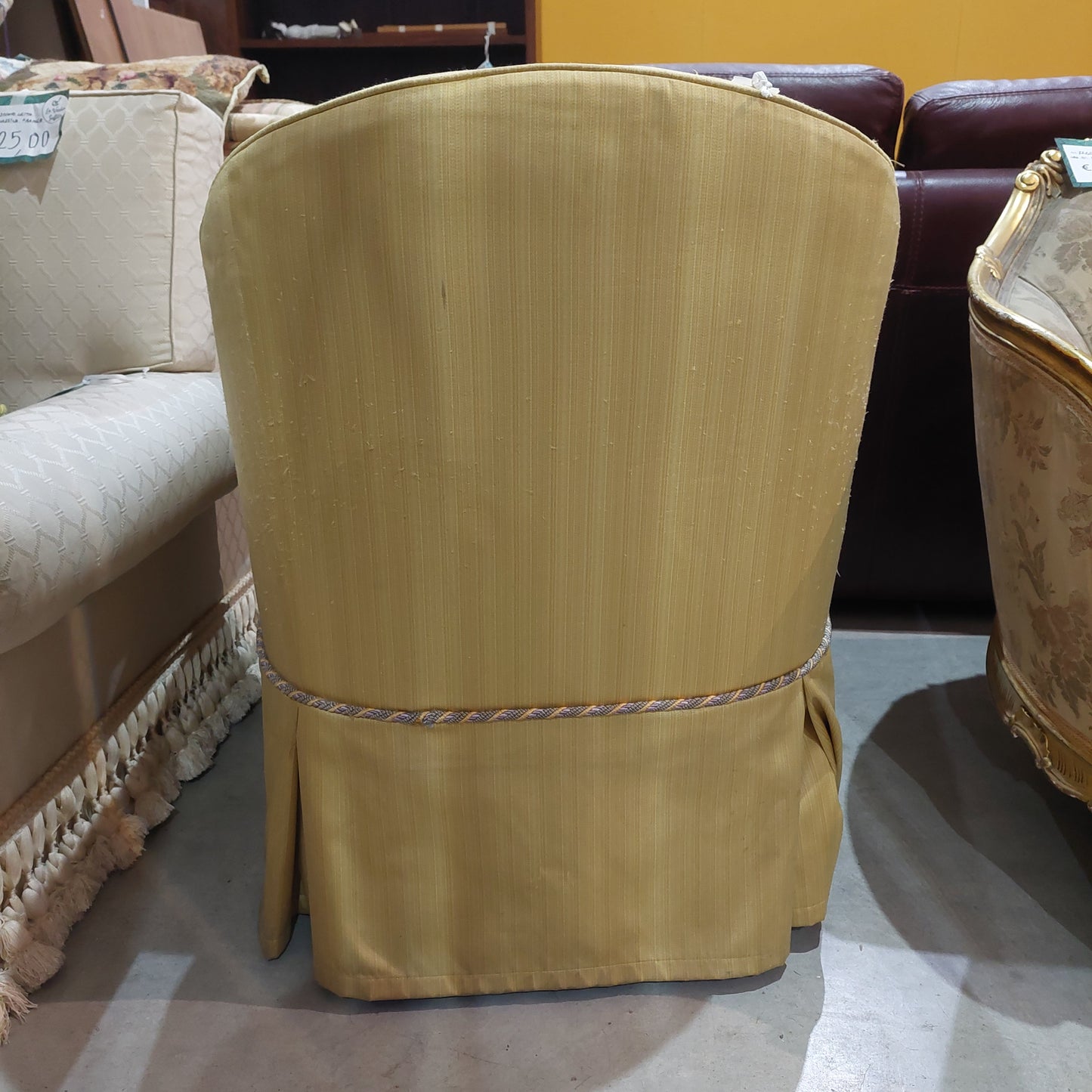 Poltroncina* St.classico Tessuto Senape