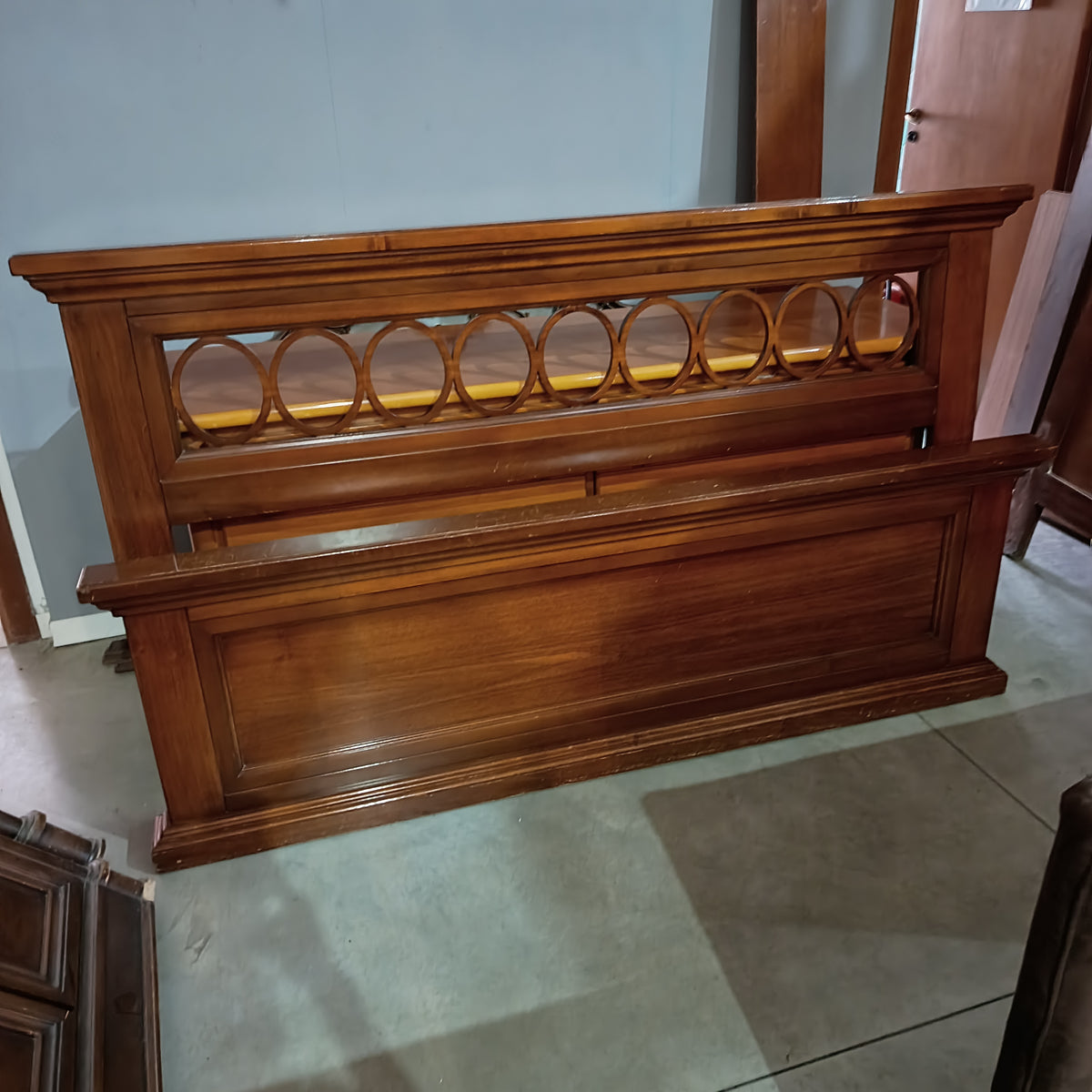 Letto Arte Povera Noce Cm187x218