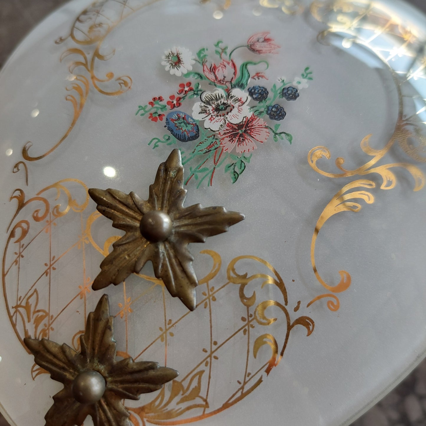 Applique Ottone Vetro Primi 900 1 Luce