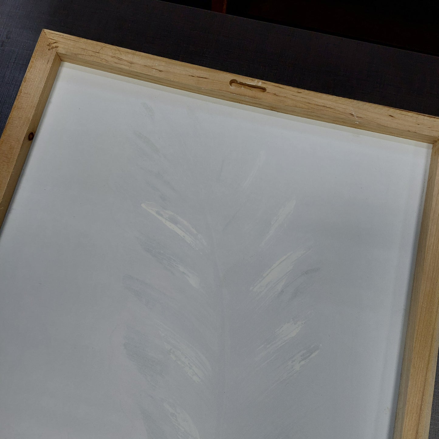 Quadro Stampa Foglia Decoro Oro Cm45x45