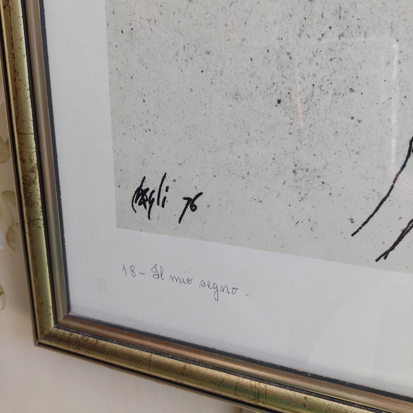Quadro Litografia Corrado Cagli "il Mio Segno"