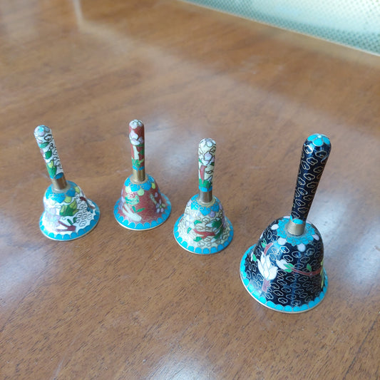 Collezione 4 Campanelle Cloisonne Cinesi