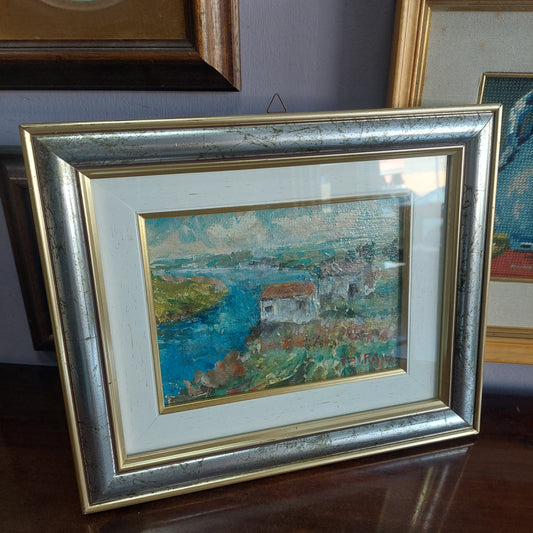 Quadro Paesaggio Olio Su Tela Firmato Vittorio Di Rienzo
