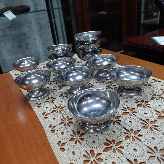 Set/12 Coppette Gelato Acciaio