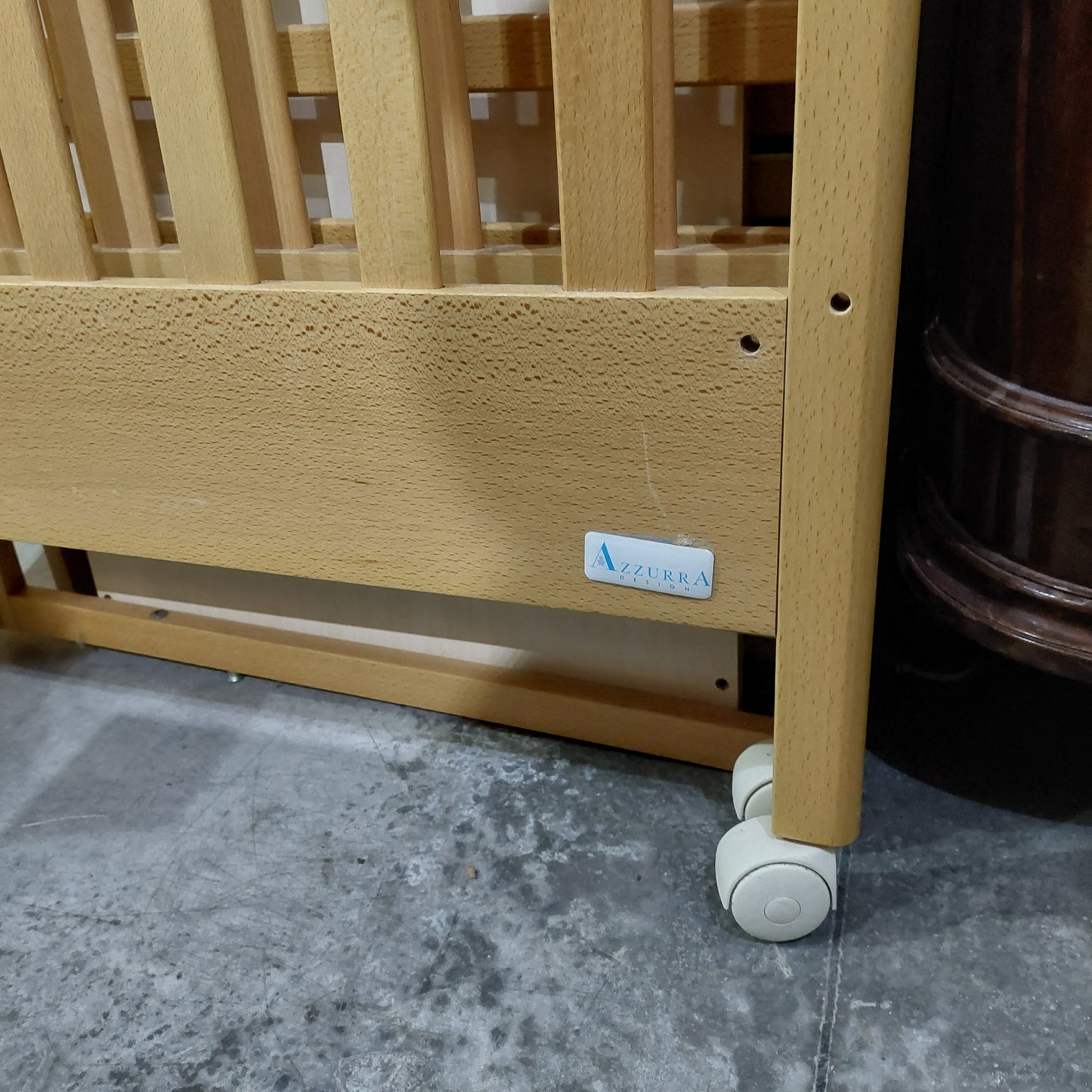 Culla Legno Marca "azzurra" Decoro Orsetti