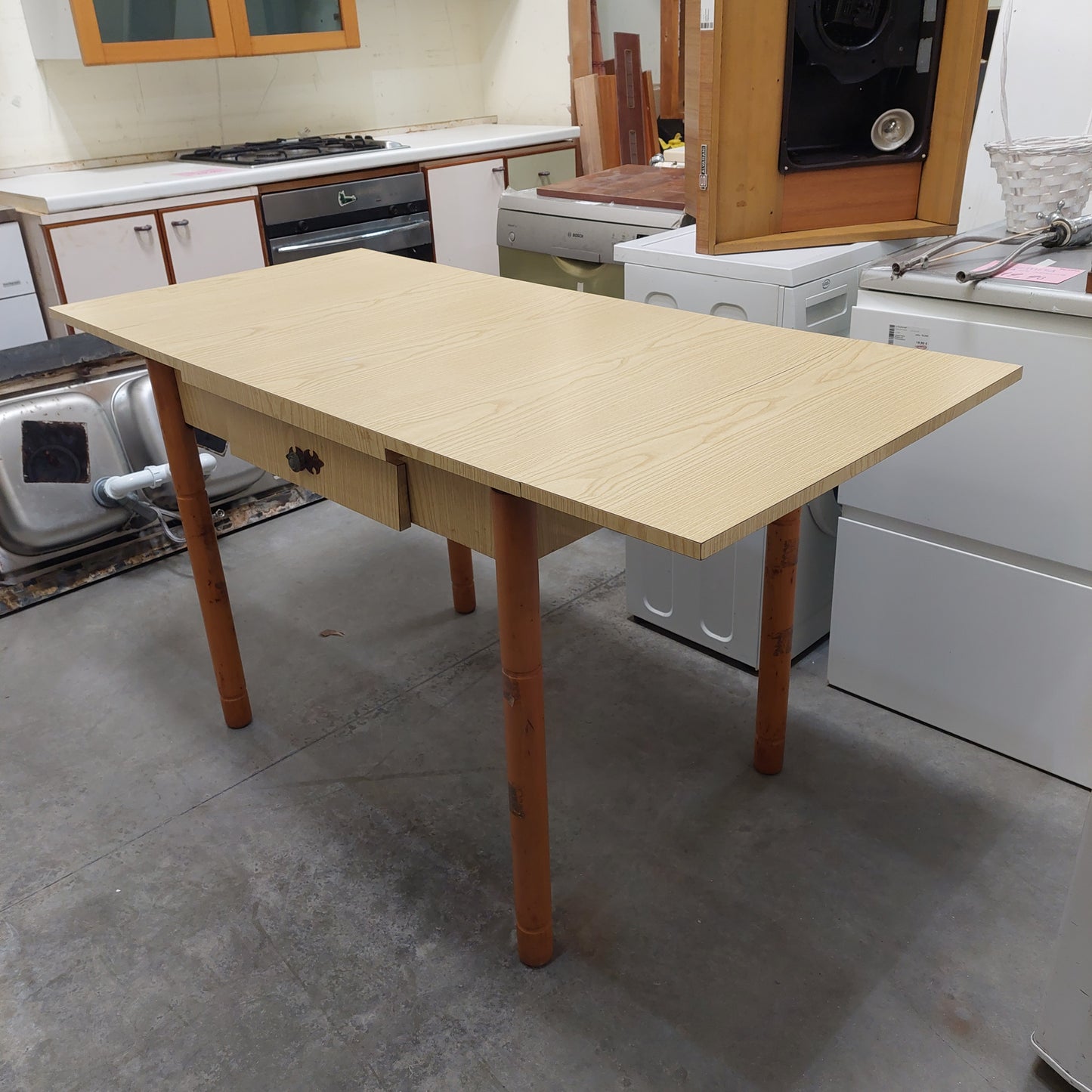 Tavolo Formica 1/c Cm100/150x70x80 Anni'60