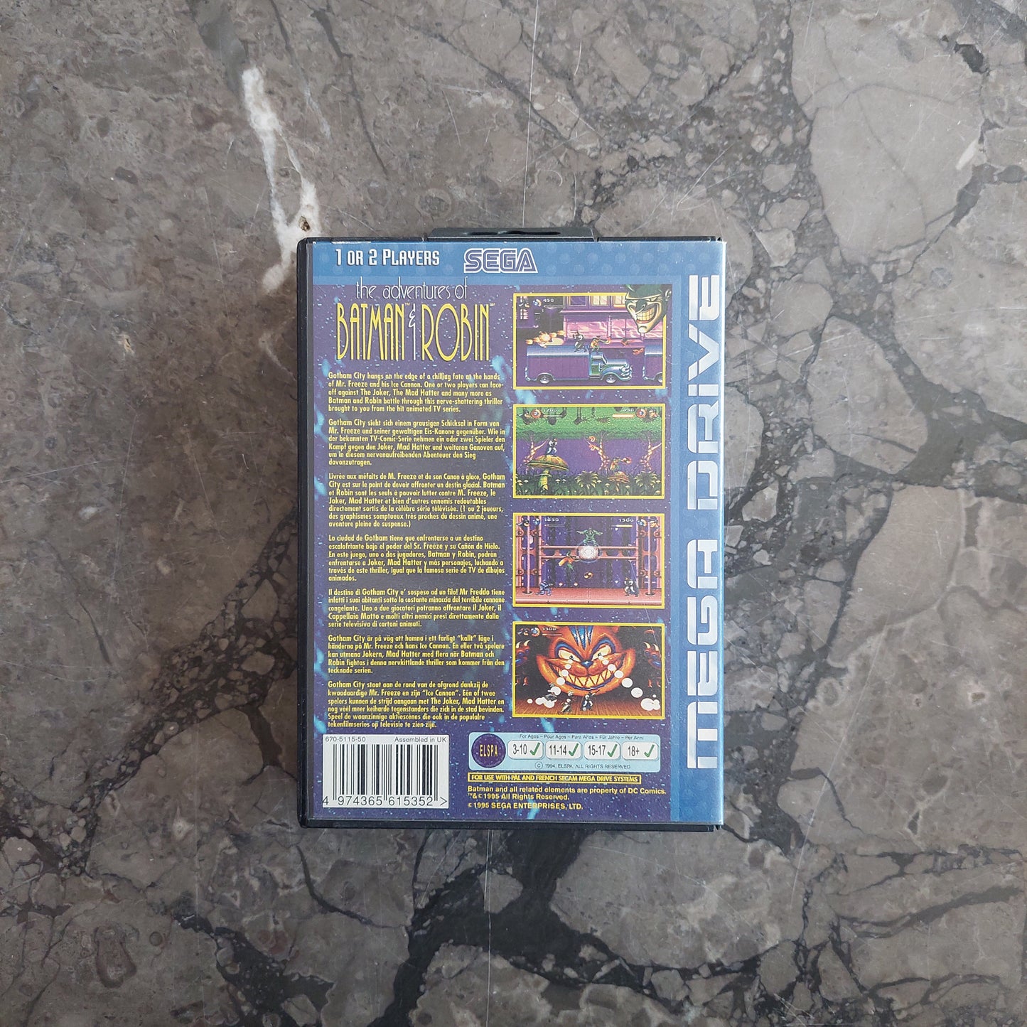 The Adventures Of Batman & Robin Sega Mega Drive