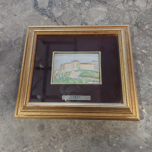 Quadro Foglia Argento Carini Cm25,5x22,5