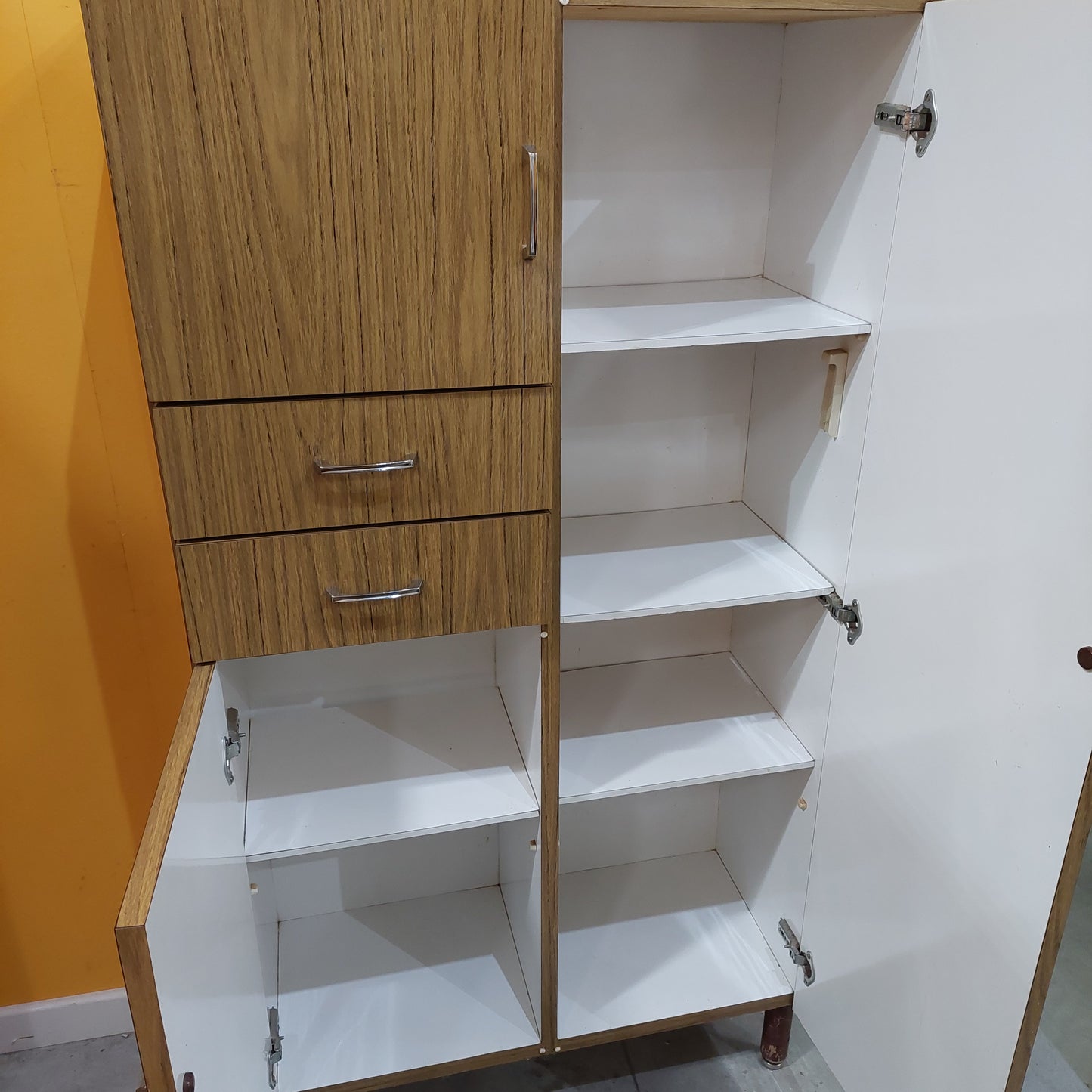 Mobiletto Da Cucina In Formica 3/a 2/c Cm80x35x152h
