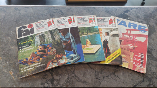 Set/5 Riviste "fai Da Te" Anni 70
