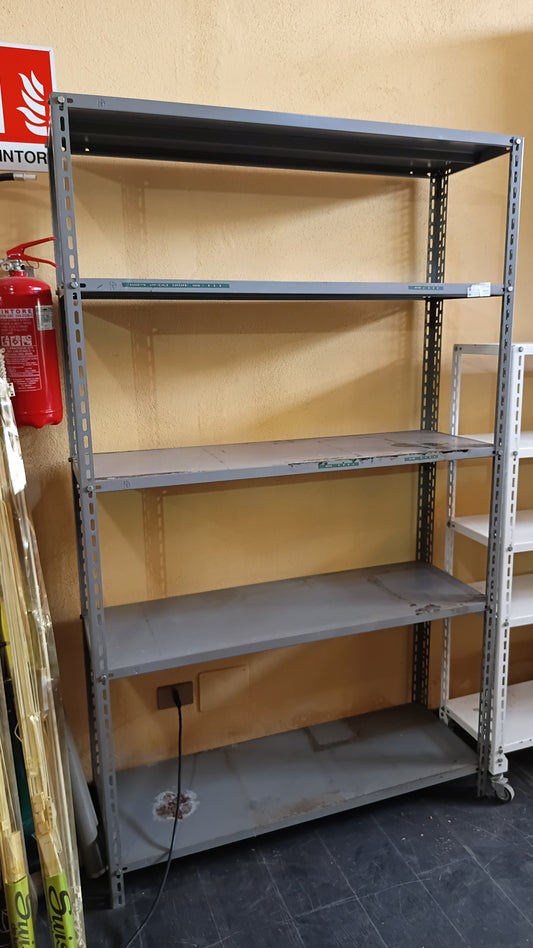 Scaffale * Metallo Zincato 5 Ripiani Cm120x40x200h