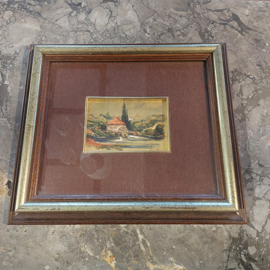 Quadro Foglia Oro Cm28,5x25