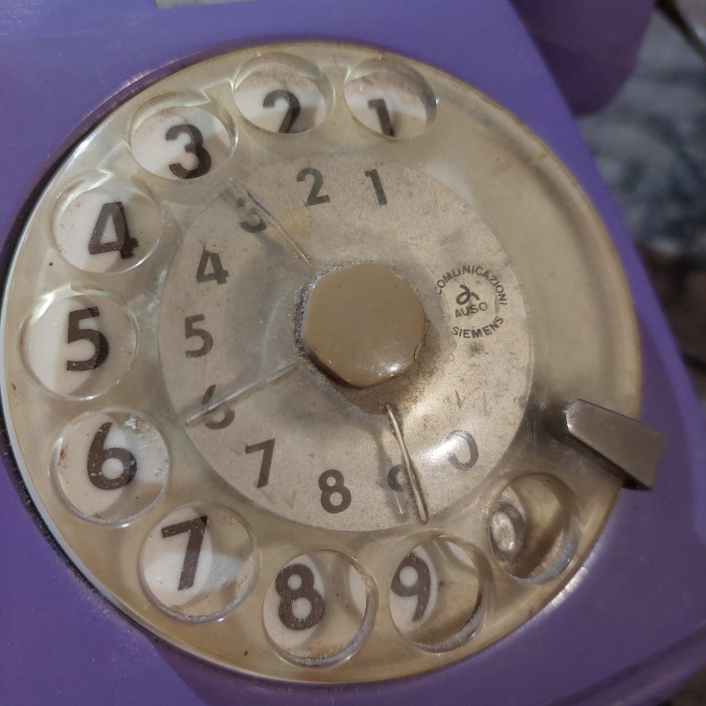 Telefono A Disco Sip Vintage Viola *