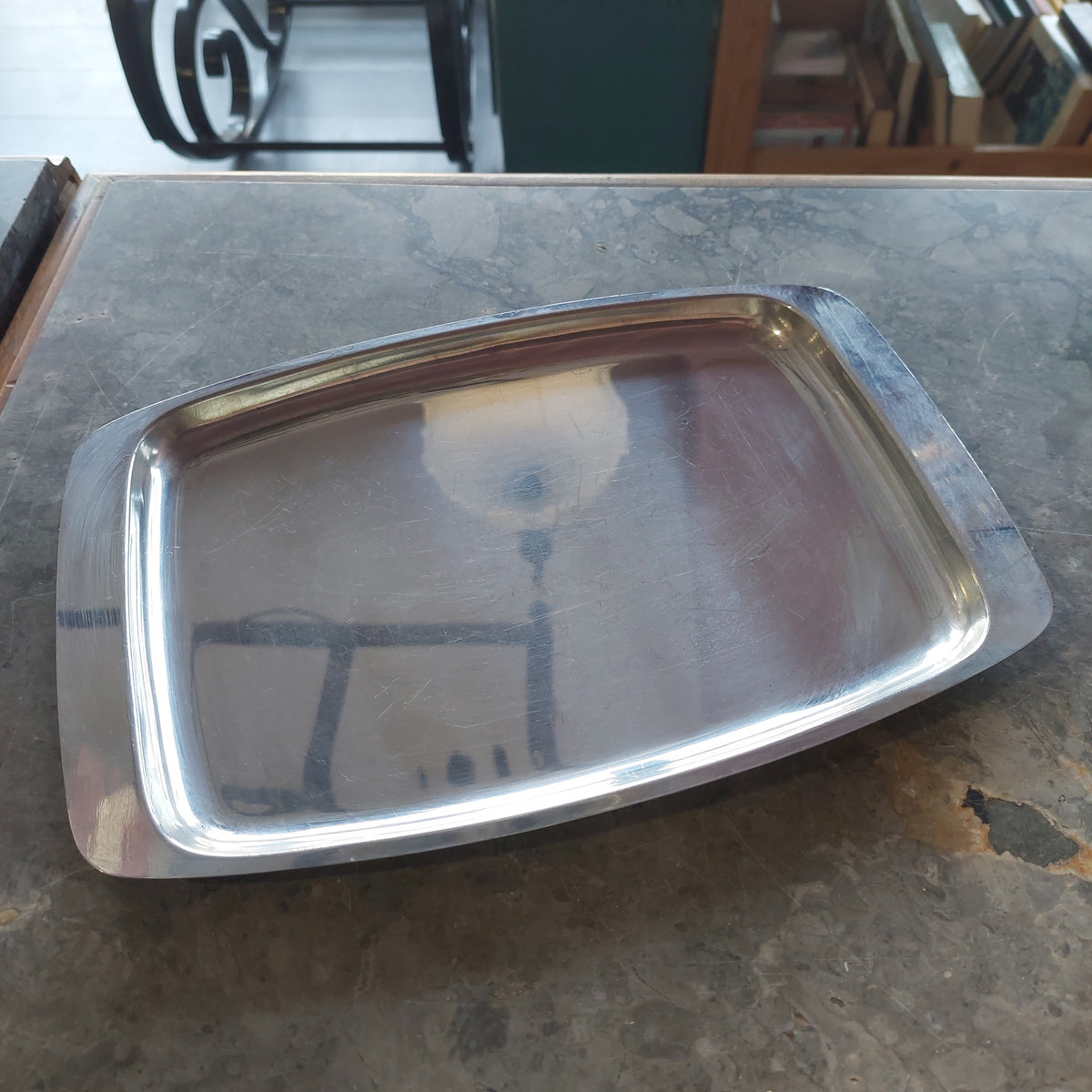 Vassoio Acciaio Rettangolare Cm30,5x21