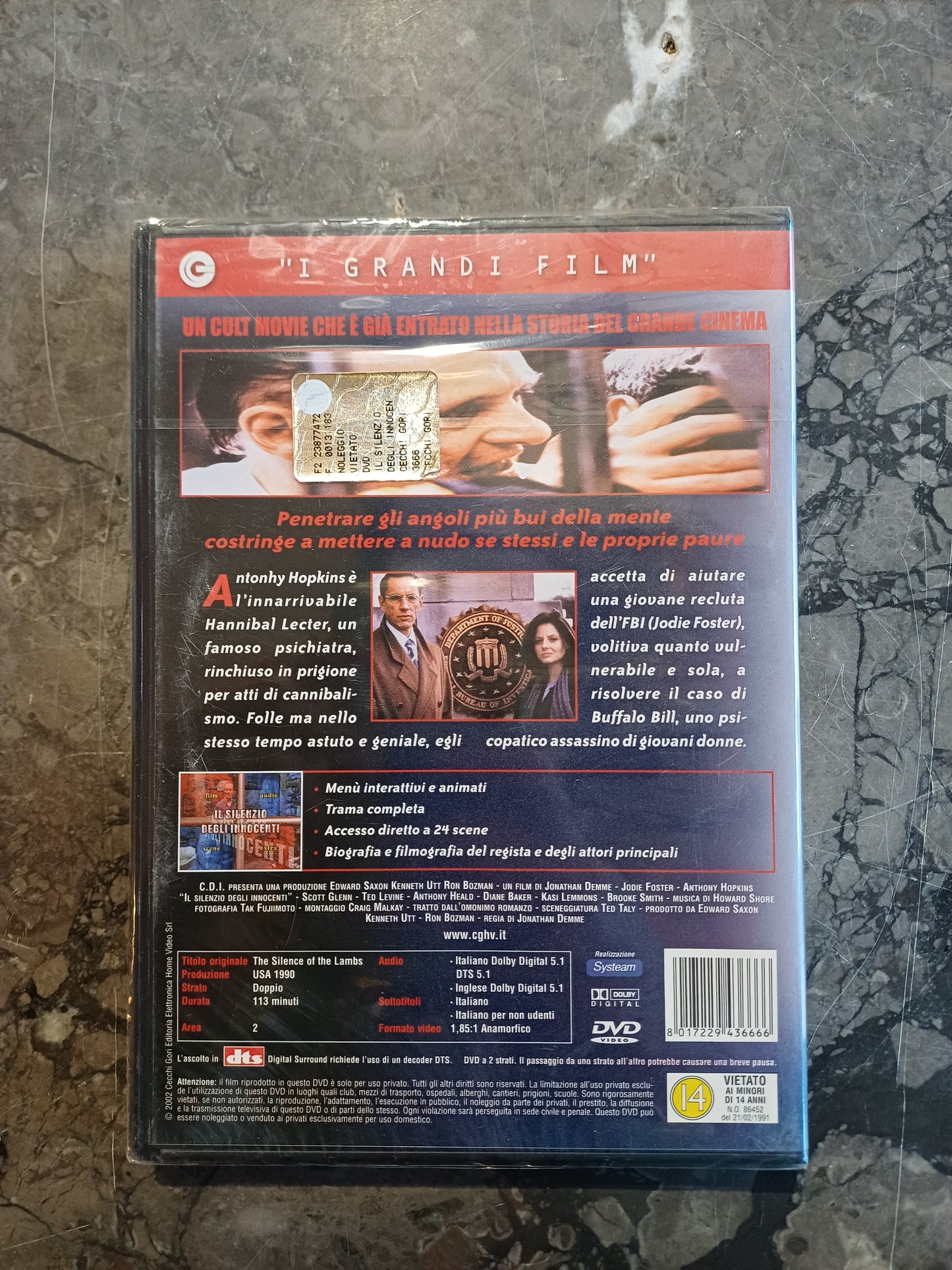 Dvd/il Silenzio Degli Innocenti