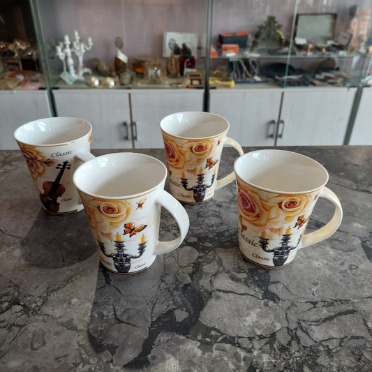 Set/4 Tazze The Porcellana * Classic