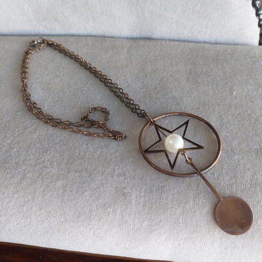 Collana Rame Cerchio E Stella