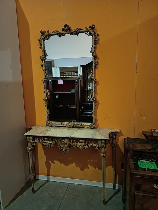 Consolle C/marmo* St. Luigi Xvi +specchio