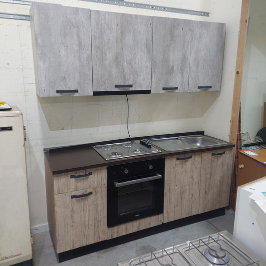 Cucina Lineare Cm196x60 - Pensili Cm72h