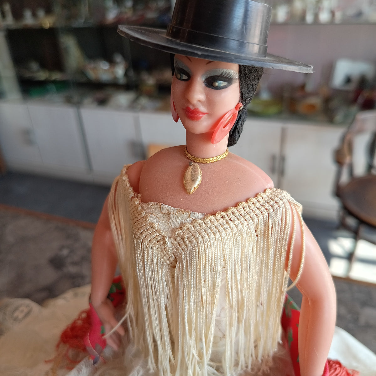 Bambola* Vintage Ballerina Di Flamenco Da Collezione