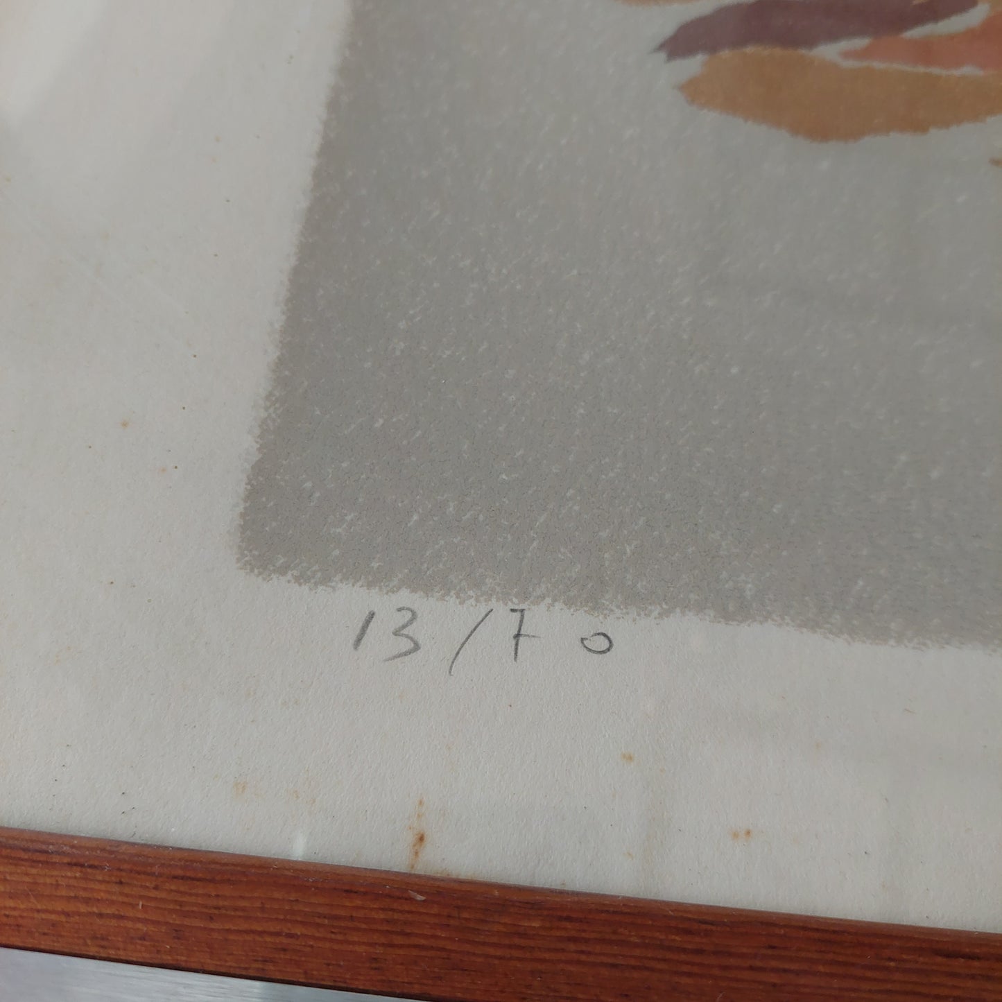 Quadro Litografia Testa Di Cavallo Firmato E Numerato Cm77,5x57,5