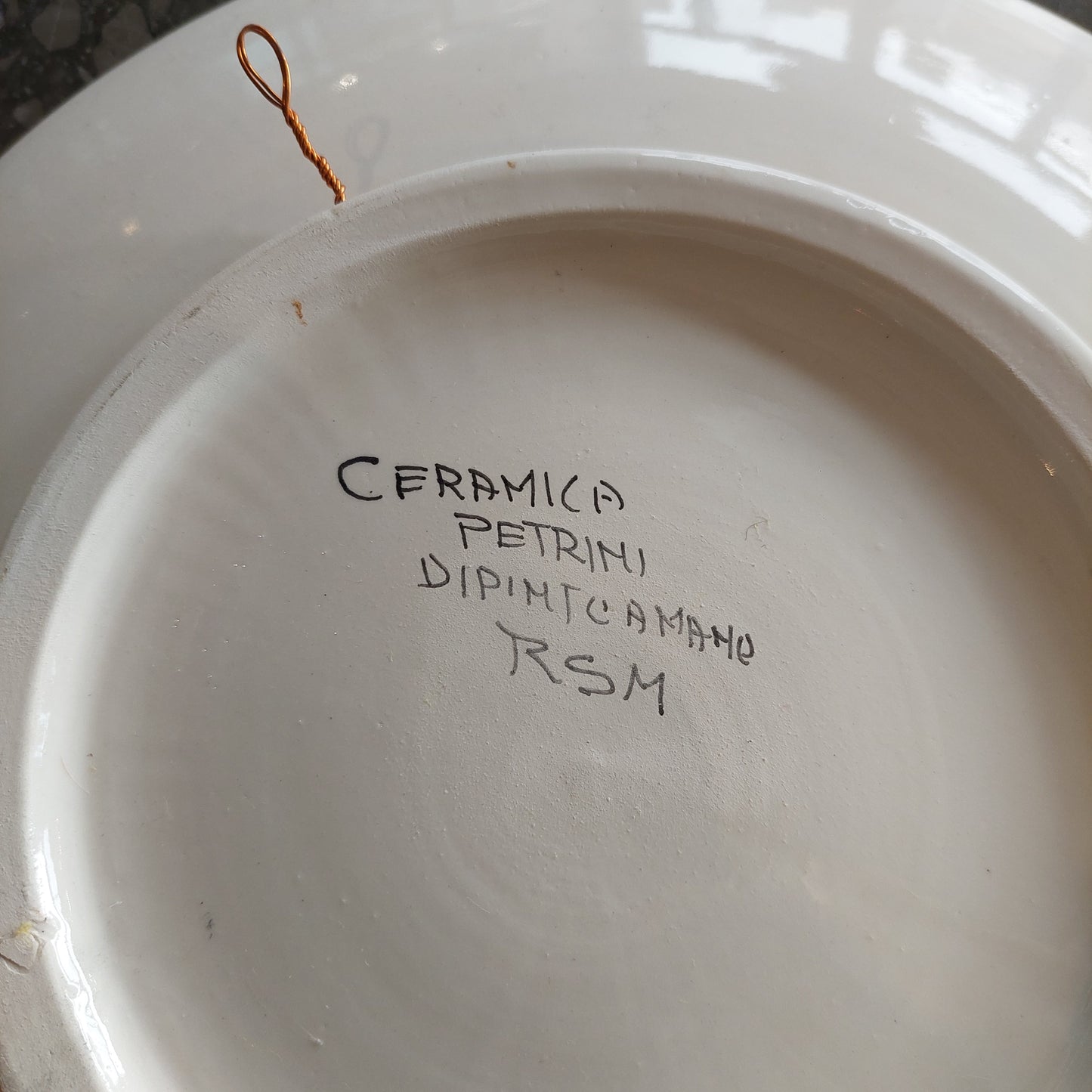 Piatto Da Parete Ceramica Petrini Rsm Libertas D28