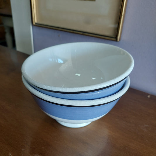Set/2 Tazze Latte Ceramica Quadrifoglio Vintage