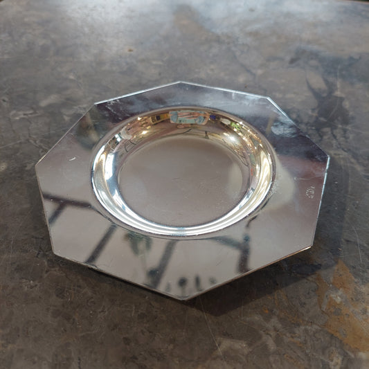 Posacenere Esagonale Silver Plated D13 Cm