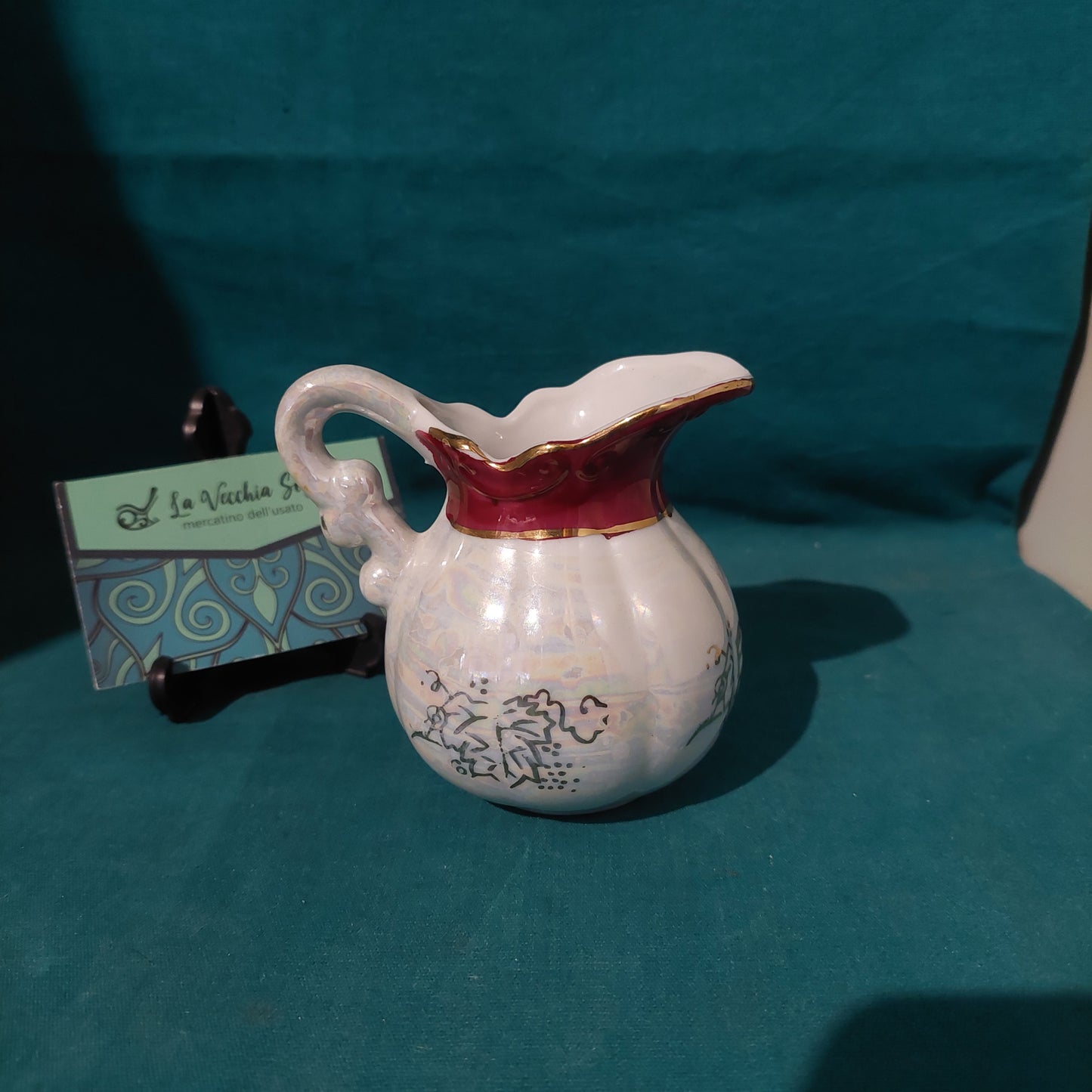 Lattiera Porcelaine Veritable Da Collezione Primi '900