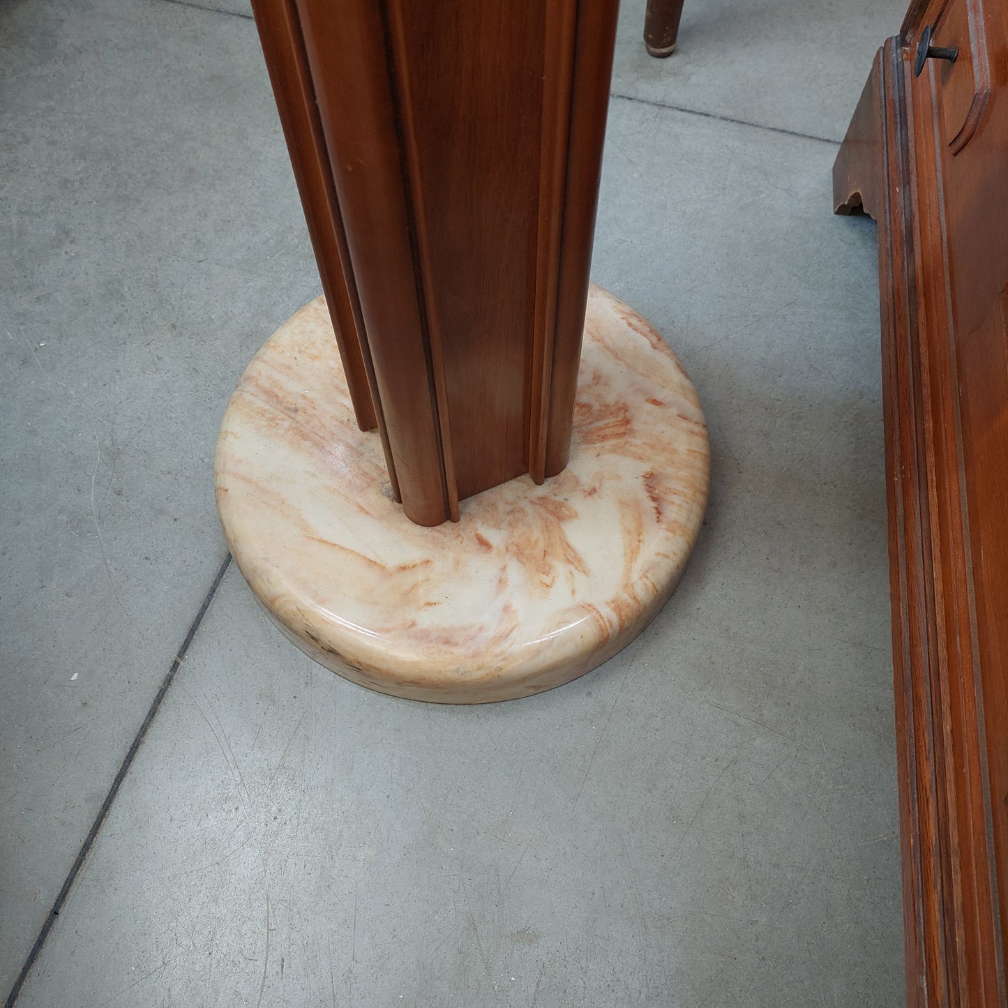 Piantana Appendiabiti 4/ganci Base Marmo Anni 80 Cm182