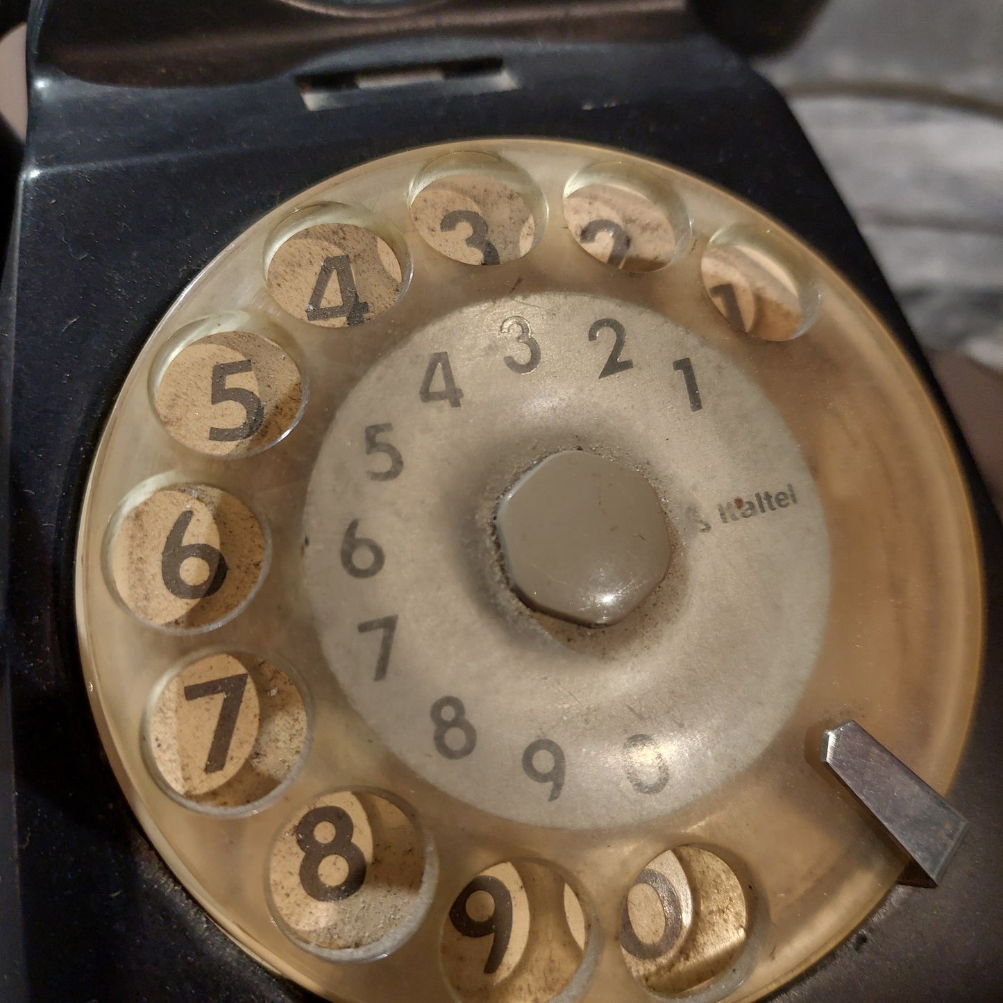 Telefono A Disco Sip Vintage Nero *