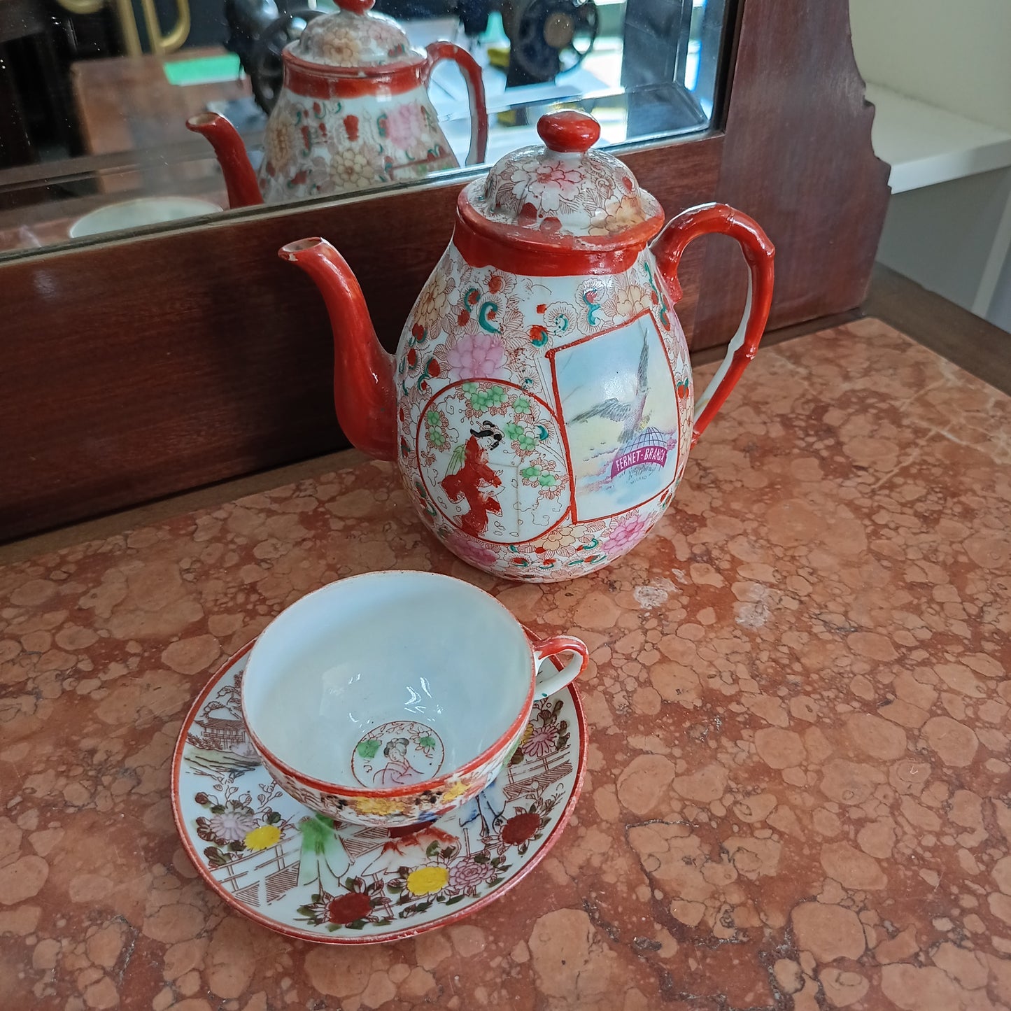 Set/2 Pezzi Porcellana Giapponese Vintage