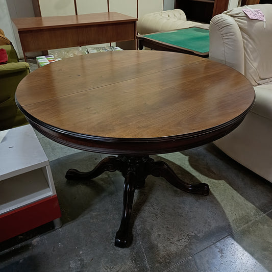 Tavolo Tondo Legno Allungabile D.118x80+40 Prol.