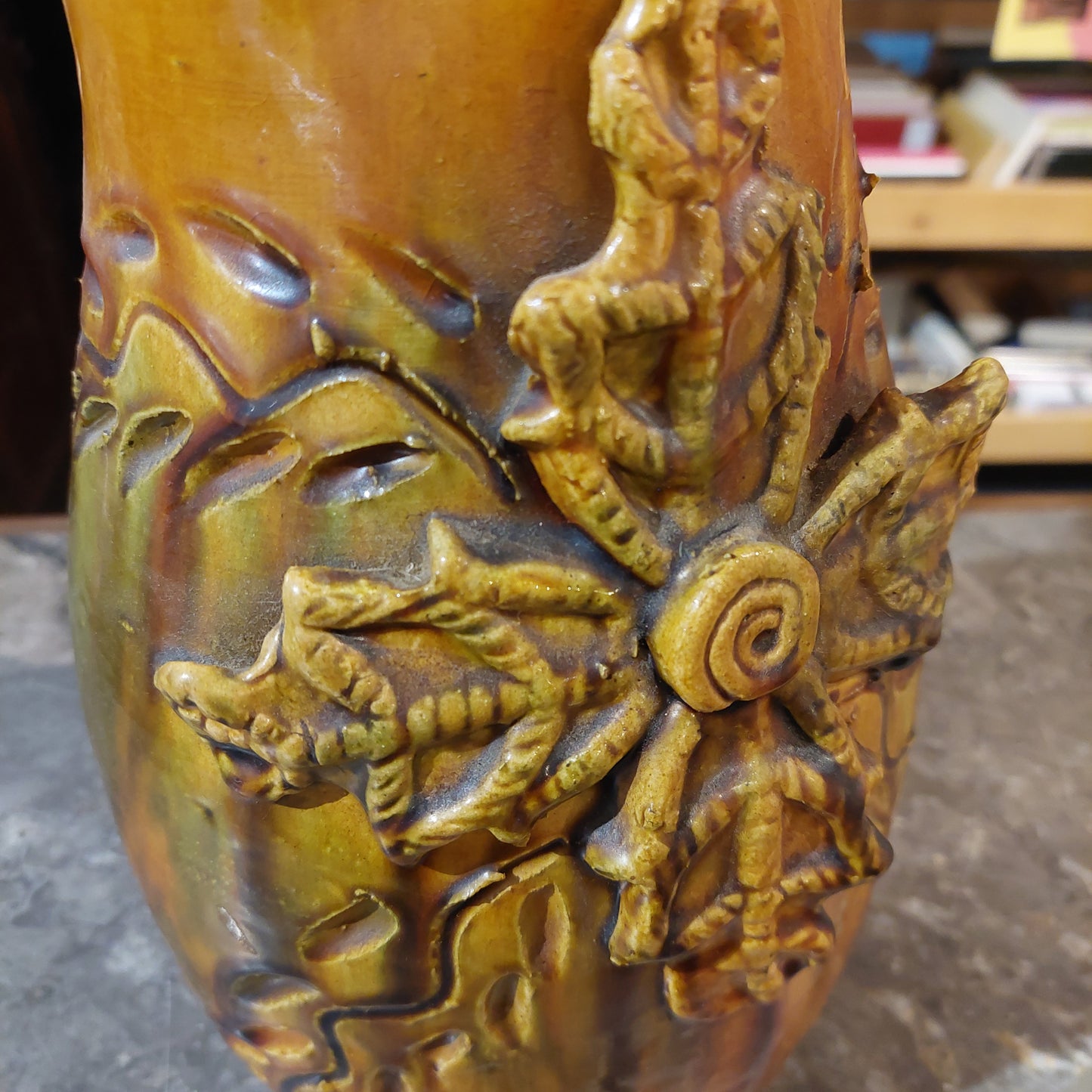 Caraffa Terracotta Smaltata Vintage