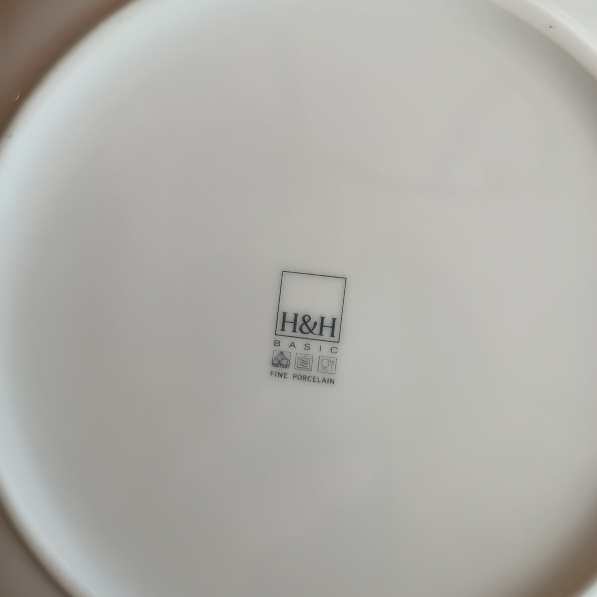 Set/10 Piatti Porcellana Bianca H&h