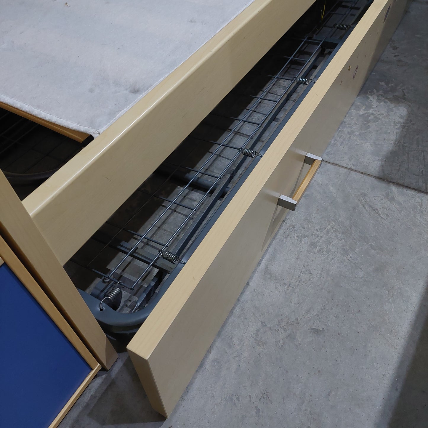 Cameretta Blu Per Bimbi 3 Letti Cm350x92x260h