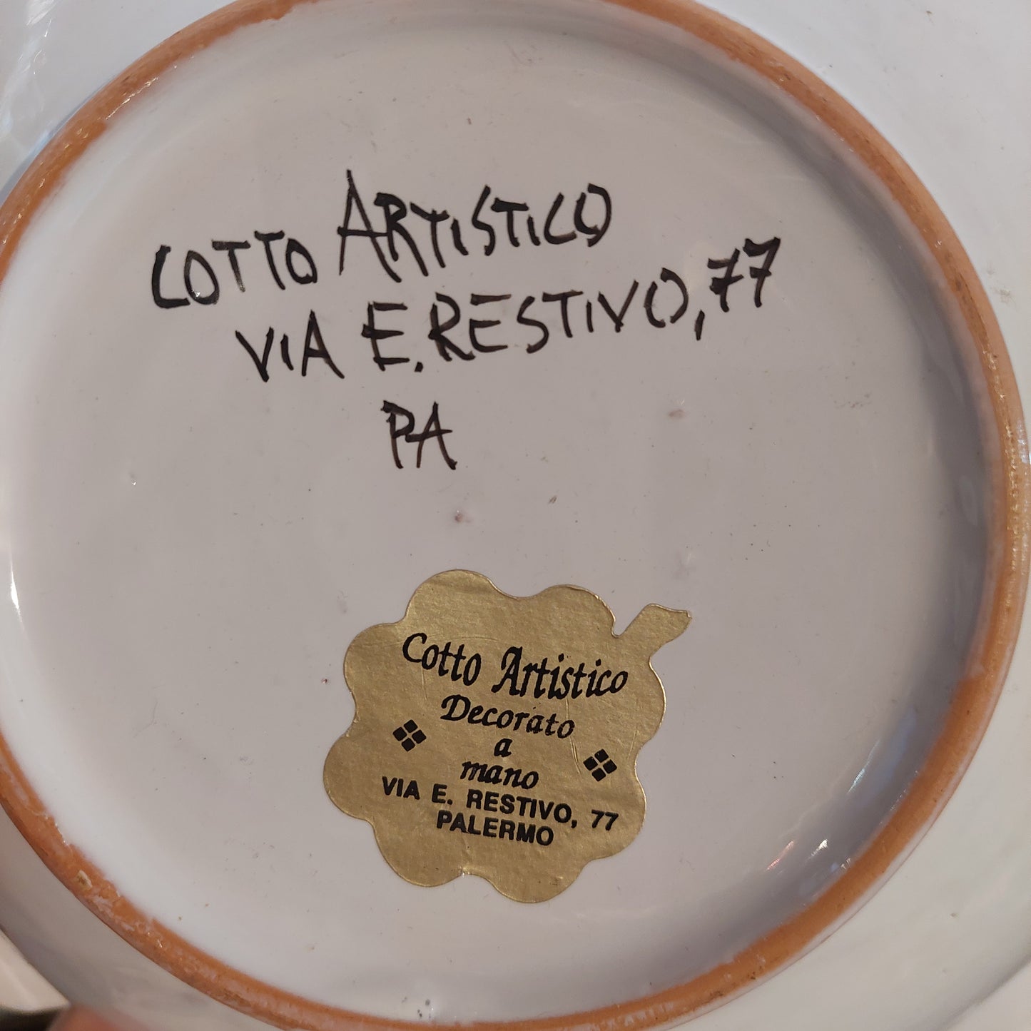 Centrotavola Smerlato Ceramica Siciliana D26