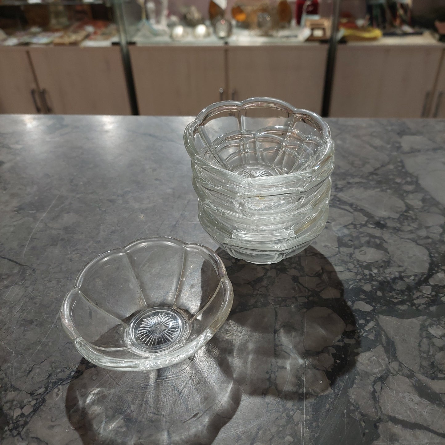 Set/6 Ciotoline Aperitivo Vetro Smerlato