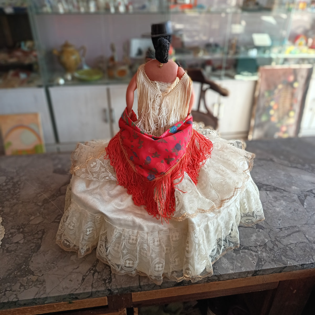 Bambola* Vintage Ballerina Di Flamenco Da Collezione