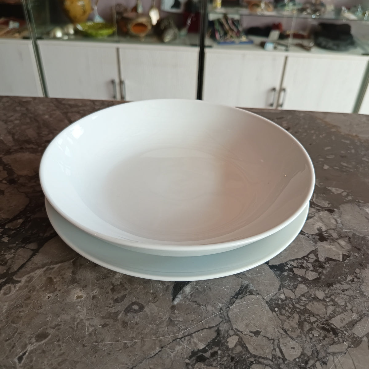 Set/10 Piatti Porcellana Bianca H&h
