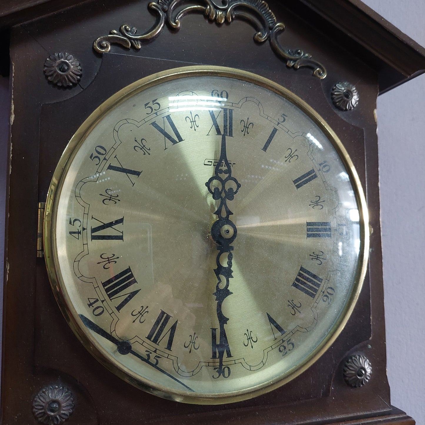 Orologio * Stazione Meteo Da Parete In Legno Gastor (da Revisionare)