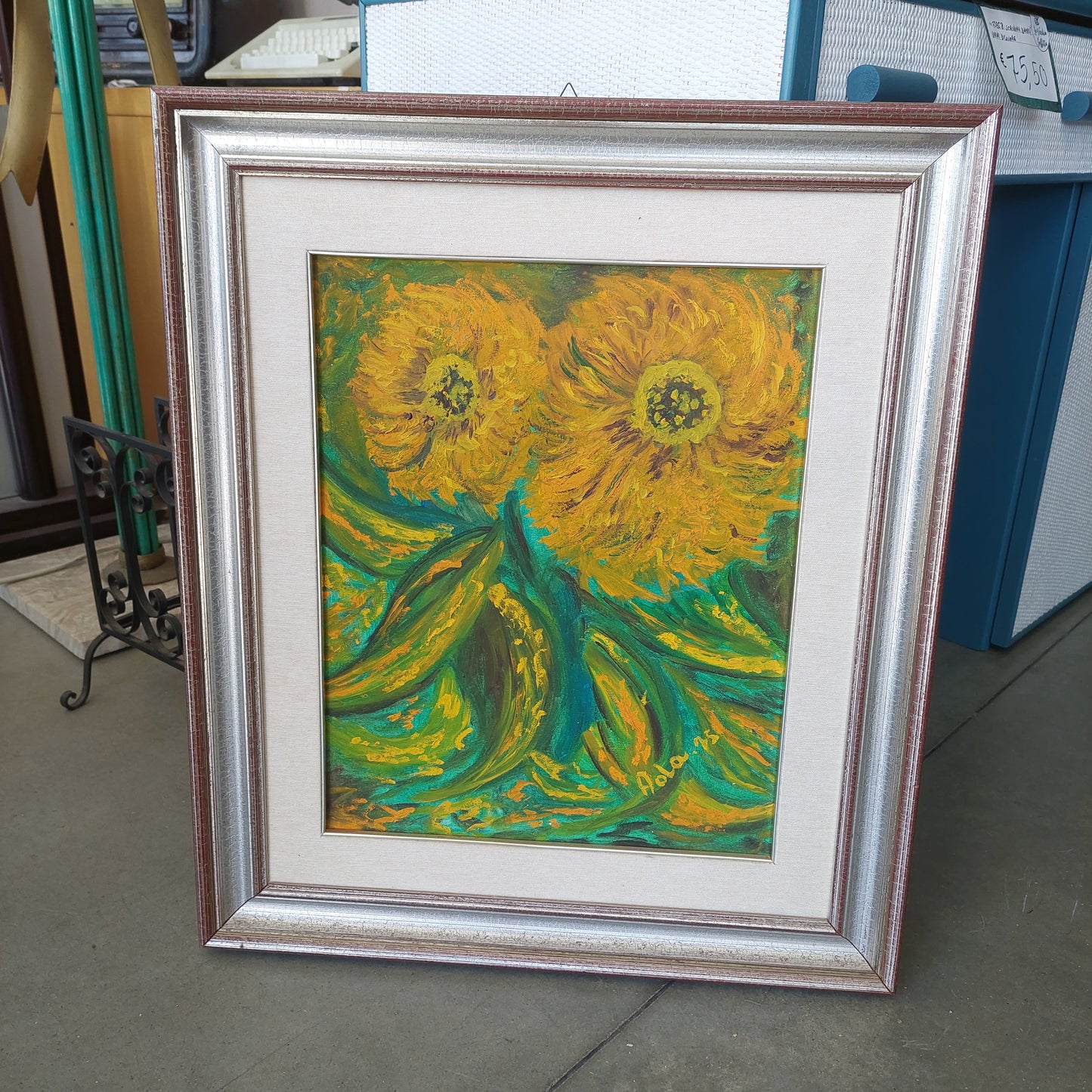 Q/girasole Cm60x70 Firmato Ada