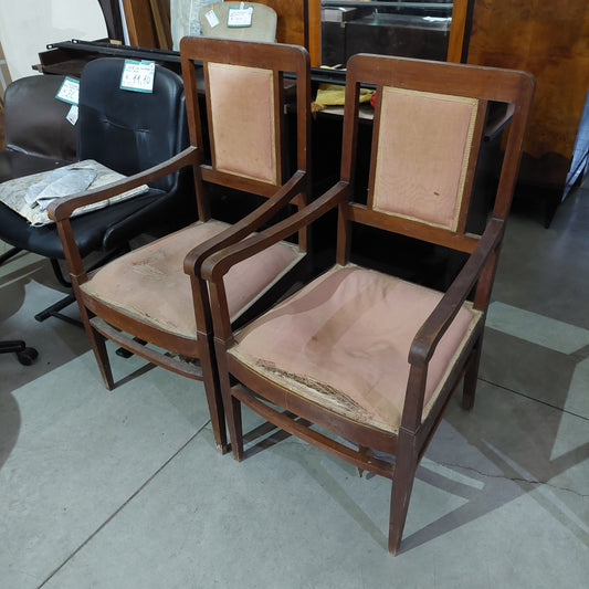 Poltrona* Legno Imb. Stile Liberty (da Restaurare)