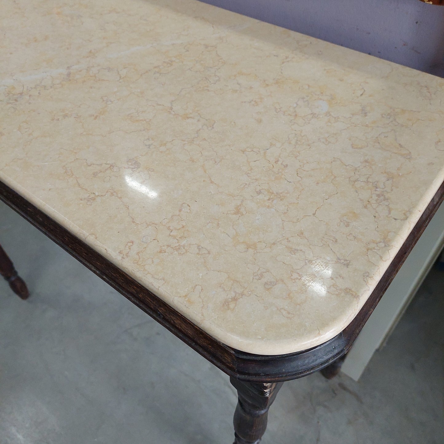 Consolle Legno/marmo Primi'900 Cm88x37x84h