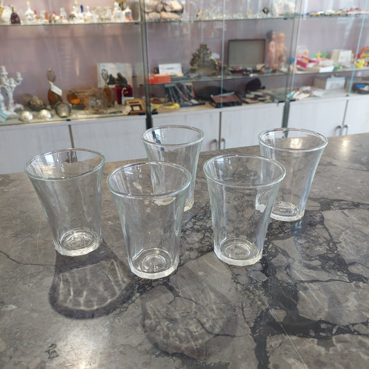 Set/5 Bicchieri Vetro Taverna