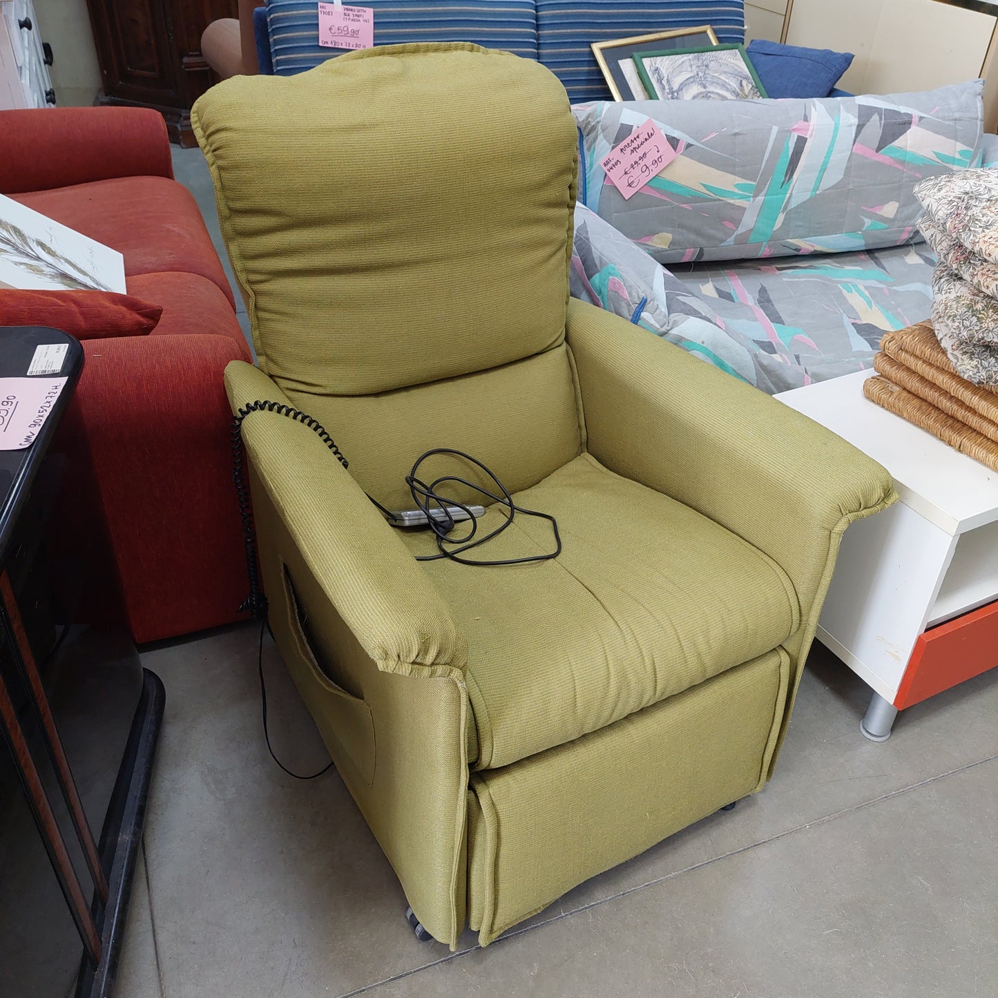 Poltrona Relax Elettrica "new Relax" Verde Pistacchio