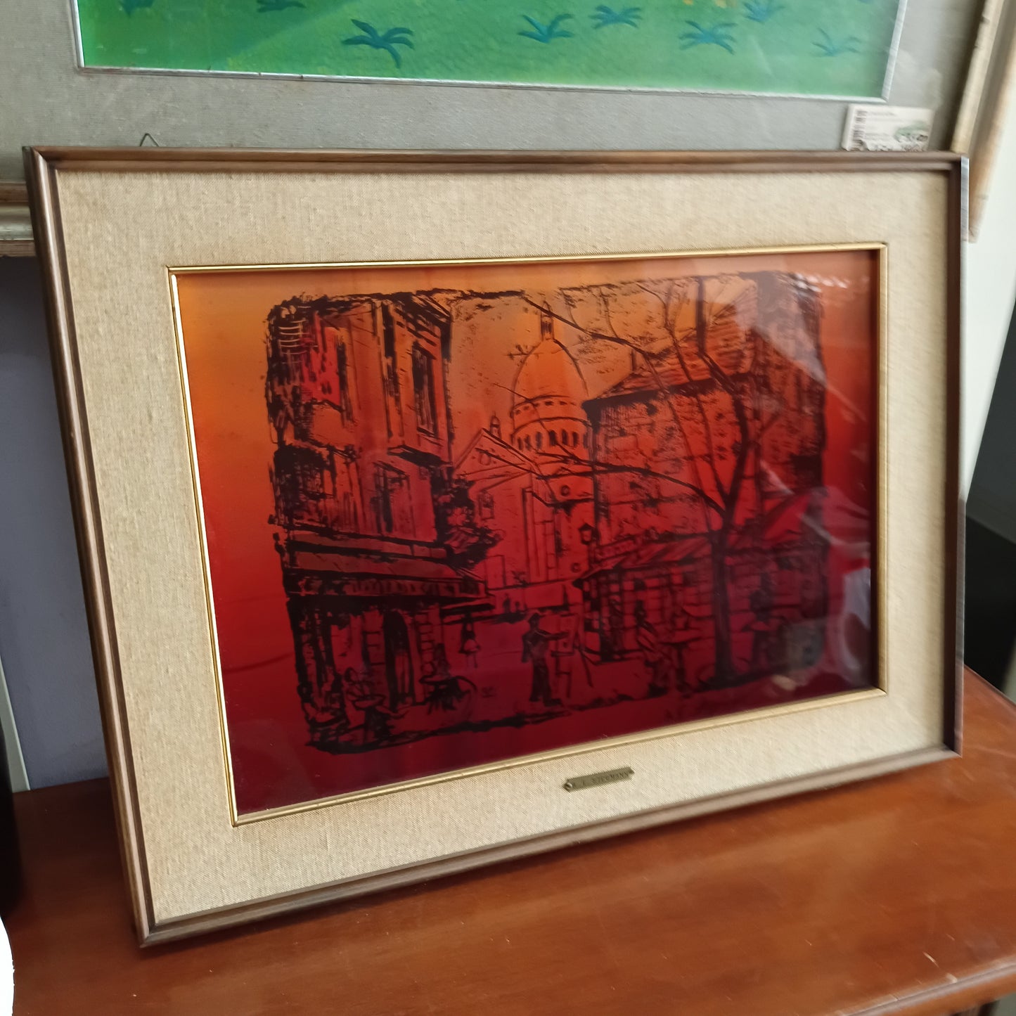Q/xilografia "urbana" Di A. E. Stegmann Cm62x47